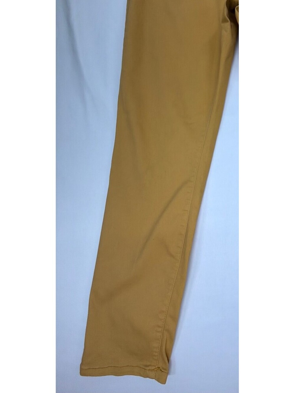 Cato Women's Straight Jeans High Rise 5-Pocket Stretch Size 12 Mustard - Picture 11 of 15